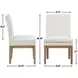 Aubrey White Upholstered Parsons Chair Set of 2