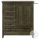 San Mateo Youth Gray 6 Drawer 1 Door Chifferobe