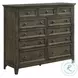 San Mateo Gray 11 Drawer Gentlemans Chest