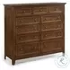 San Mateo Tuscan 11 Drawer Gentlemans Chest