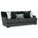 Loughlin Gun Metal 98" Sofa