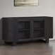 Reid Black 2 Door Server with USB Charging