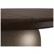 Verge Handcrafted Walnut and Bronze Metallic Extendable Round Dining Table