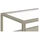 Glaze Bezel Rectangular Glass Top Cocktail Table