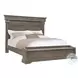 Madison Ridge Natural Bark Queen Panel Bed with Chest Footboard