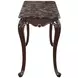 Constantine Cherry Rectangular Marble Top Occasional Table Set
