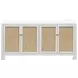 Sofia White Lacquer 4 Door Cabinet