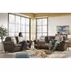 Brookstone Chocolate 86" Leather Sofa with Nailhead Trim