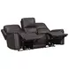 Eldridge Steamboat Brown Leather 86" Zero Gravity Power Reclining Sofa with USB Charging