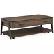 Hallie Milk Chocolate and Dark Chocolate Rectangular Lift Top Cocktail Table