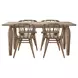 Spader Chestnut 5 Piece Dining Set