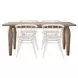 Spader Brown and White 5 Piece Dining Set