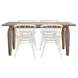 Spader Brown and White 5 Piece Dining Set