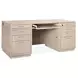 Marlowe Polished Limestone Leather Executive Home Office Set