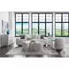 Signature Designs Dry Gesso White Asymmetrical Capitola Cocktail Table
