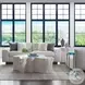 Signature Designs Dry Gesso White Asymmetrical Capitola Cocktail Table