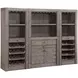 Spring Haven Gray and Brown 4 Shelves Pier