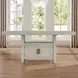 Garland Sand 80" Extendable Rectangular Counter Height Table with Storage