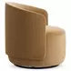 Crosby Tan Upholstered Swivel Chair