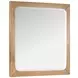 Brookstone Rustic Caramel 6 Drawer Dresser with Square Mirror