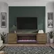 Stardust Bourbon 89" TV Stand with Fireplace