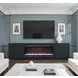 Stardust Black 89" TV Stand with Fireplace