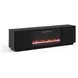Stardust Black 89" TV Stand with Fireplace