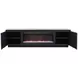 Stardust Black 89" TV Stand with Fireplace