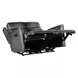 Hamilton Grey Leather 56" Power Reclining Loveseat with Power Headrest