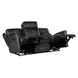 Hamilton Grey Leather 79" Power Reclining Sofa with Power Headrest