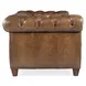 Chester Tianran Nature Leather Tufted Stationary 95" Sofa