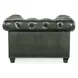Beaufort Black Tufted Leather Chair