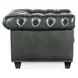 Beaufort Black Tufted Leather Chair