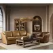 Fairfax Dark Brown Upholstered Swivel Chair