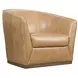 Fairfax Light Brown Upholstered Swivel Chair
