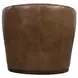 Fairfax Dark Brown Upholstered Swivel Chair