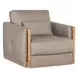 Horizon Miami Truffle Leather Swivel Chair