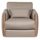 Horizon Miami Truffle Leather Swivel Chair