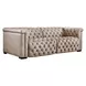 Savion Grandier Giovanni Taupe Leather 2 Piece 89" Power Reclining Sofa With Power Headrest