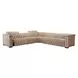 Savion Grandier Giovanni Taupe Leather 5 Piece Power Reclining Sectional With Power Headrest