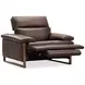 Jericho Dark Brown Power Recliner with USB Charging