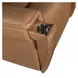 Celeste Sahara Sandalwood Leather Zero Gravity Power Recliner With Power Headrest
