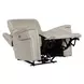 Celeste Sahara Ash Leather Zero Gravity Power Recliner With Power Headrest