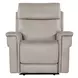Celeste Sahara Ash Leather Zero Gravity Power Recliner With Power Headrest