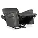 Celeste Sahara Dorian Gray Leather Zero Gravity Power Recliner With Power Headrest