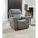 Celeste Sahara Dorian Gray Leather Zero Gravity Power Recliner With Power Headrest