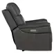 Celeste Sahara Dorian Gray Leather Zero Gravity Power Recliner With Power Headrest