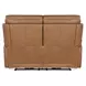 Celeste Sahara Sandalwood Leather Zero Gravity Power Reclining 66" Loveseat With Power Headrest