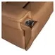 Celeste Sahara Sandalwood Leather Zero Gravity Power Reclining 66" Loveseat With Power Headrest