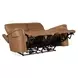 Celeste Sahara Sandalwood Leather Zero Gravity Power Reclining Living Room Set With Power Headrest